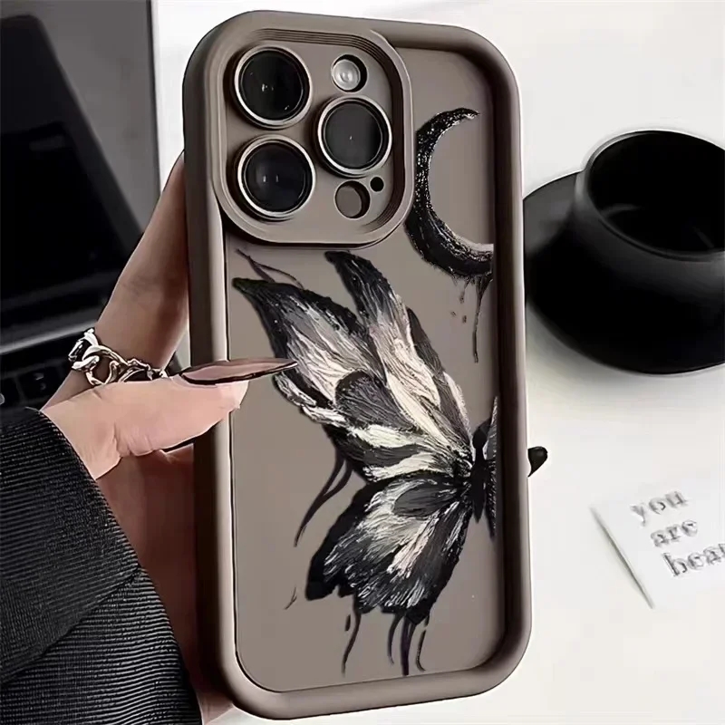 Samsung Galaxy S25 - Shockproof Painting Butterfly Phone Cases For