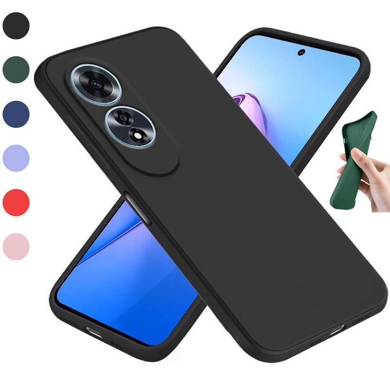 Oppo A78 - Flexible Liquid Silicone TPU Case For