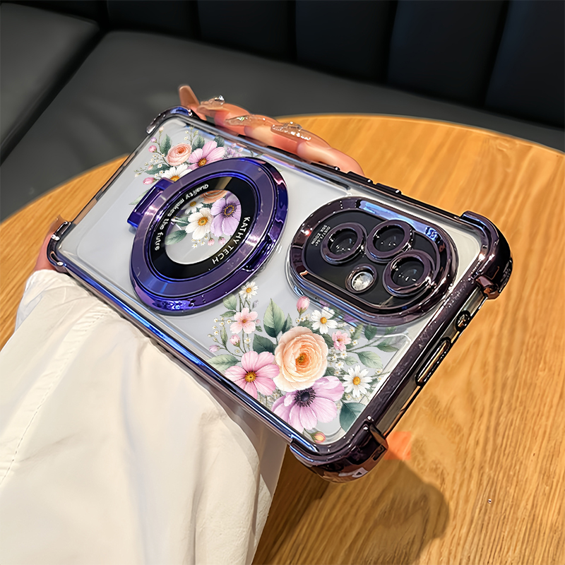 Oppo Reno 12 - Pink Small Floral Flower Phone Case